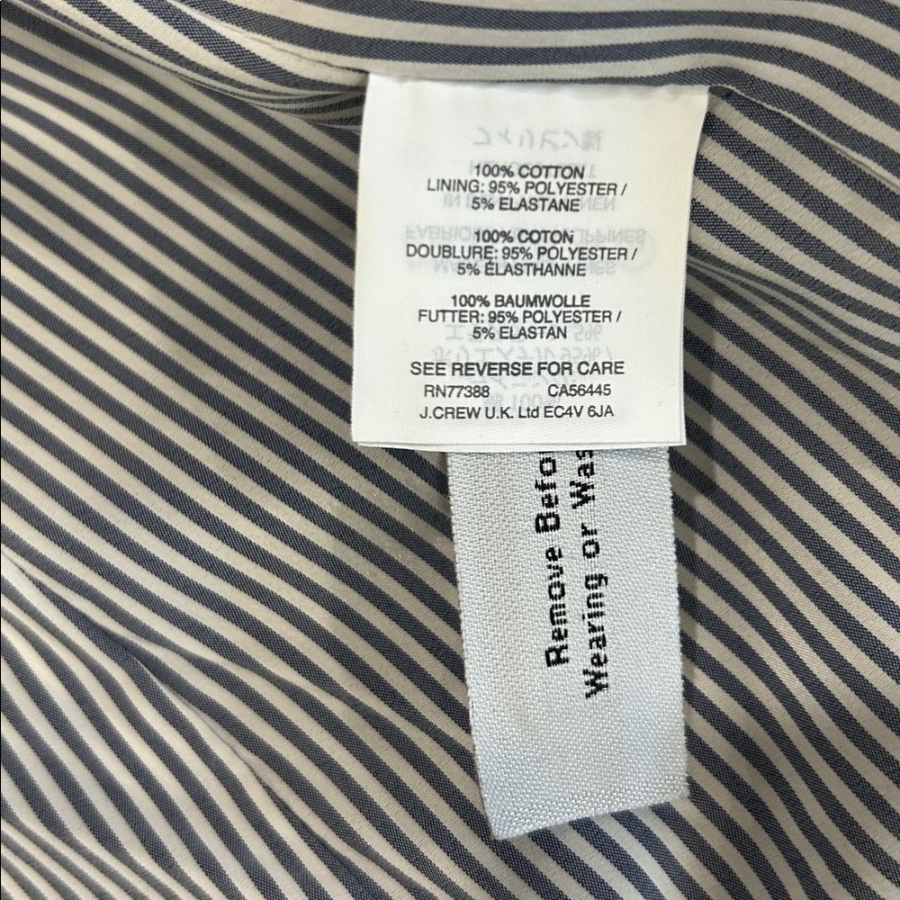 J.Crew Campbell corduroy blazer Navy one button lined classic size 0 - Picture 9 of 15